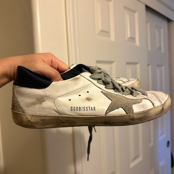 Pre owned Golden Goose Super-Star distressed-finish sneakers (Authentic) - Picture 4 of 5